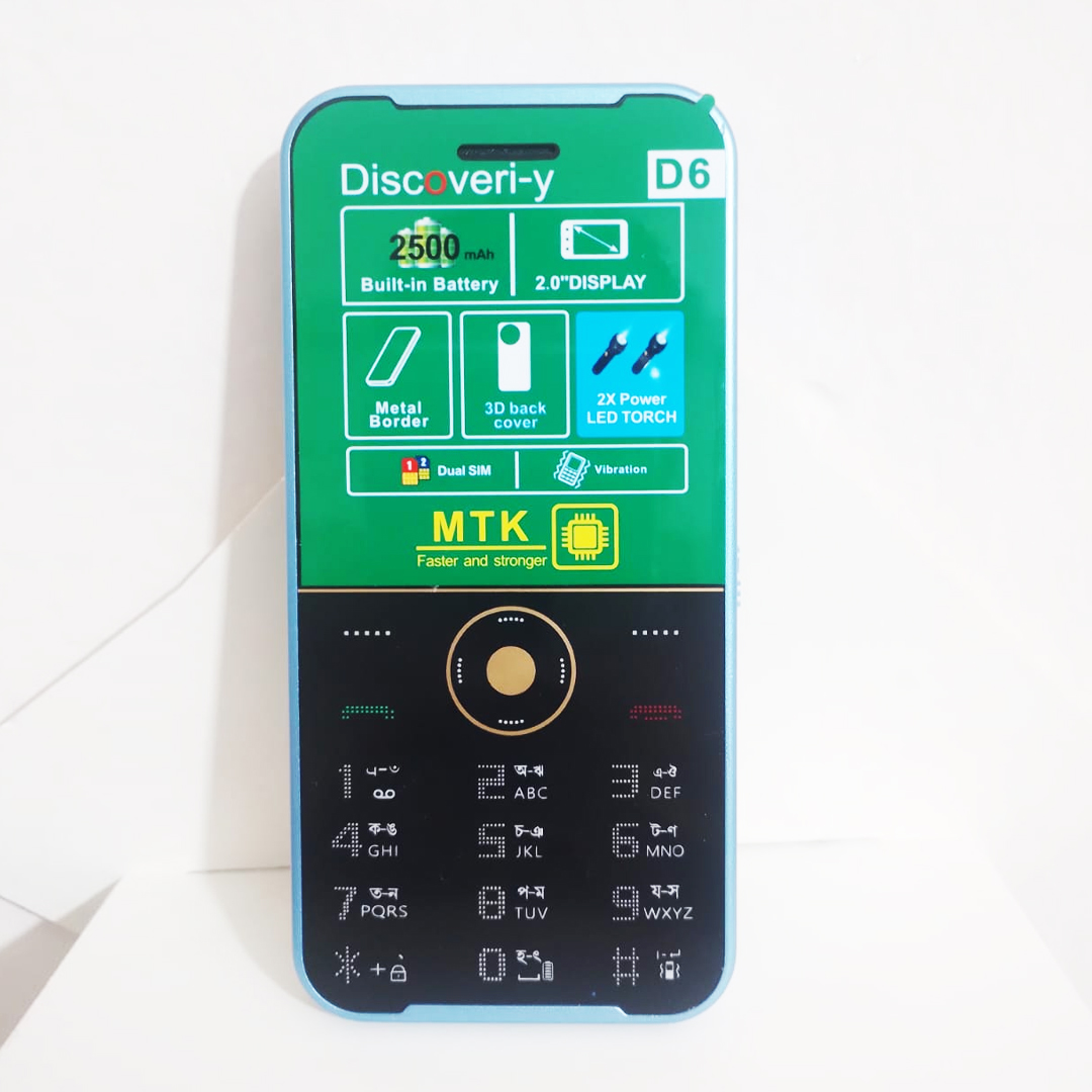 Discoveri-Y D6 Dual Sim Button Phone